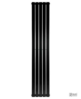 Вертикальный дизайнерский радиатор отопления TM ARTTIDESIGN Livorno 5/1600 черный 6171 фото