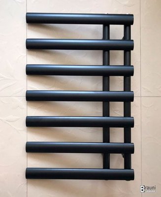Полотенцесушитель водяной Nice 50х78 см (электро, комбинированный ), черный 3975 фото
