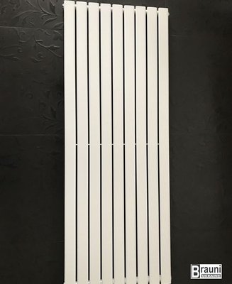 Вертикальный дизайнерский радиатор отопления ТМ ARTTIDESIGN «Livorno 9/1800» Цвет белый матовый 5481 фото
