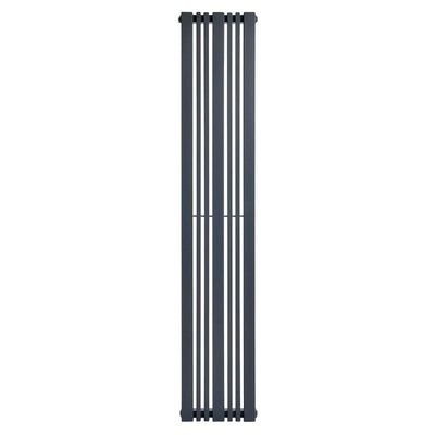 Вертикальный дизайнерский радиатор отопления TM ARTTIDESIGN «Lucca 7/1800» Цвет серый матовый 5482 фото