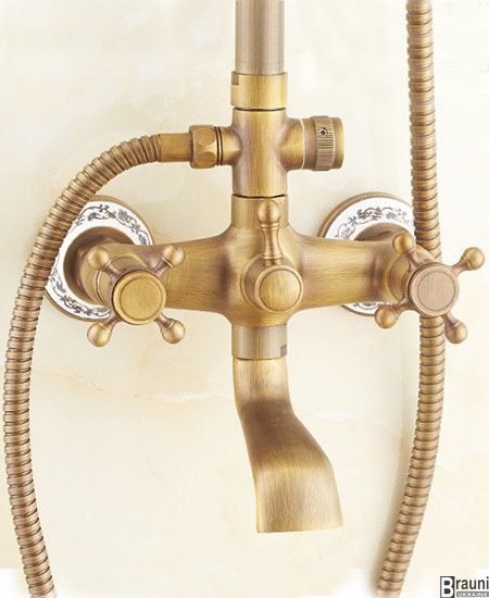 Душовий гарнітур (колона) бронзова  для ванни і душу Deco 6133-01 1585 фото