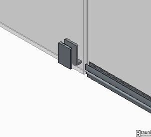 Бічна стінка для кабіни Koer SR SW04-90x200-TR-01 прозоре скло Easy Clean 10мм, хром (KR5390) KR5390 фото