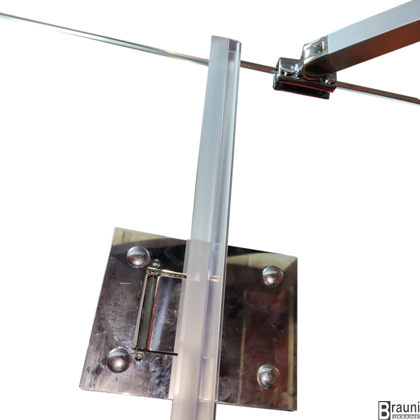 Бічна стінка для кабіни Koer SR SW04-90x200-TR-01 прозоре скло Easy Clean 10мм, хром (KR5390) KR5390 фото