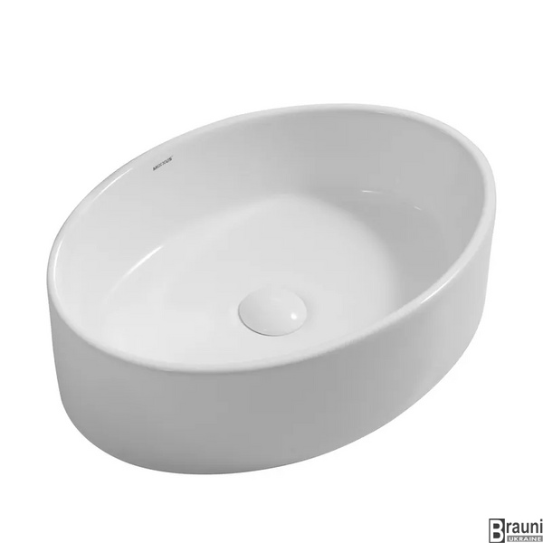Умывальник (раковина) 50х35 Mixxus Premium BEVEL-0106 накладной, белый MP6546 фото