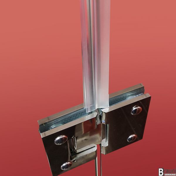 Бічна стінка для кабіни Koer SR SW04-90x200-TR-01 прозоре скло Easy Clean 10мм, хром (KR5390) KR5390 фото