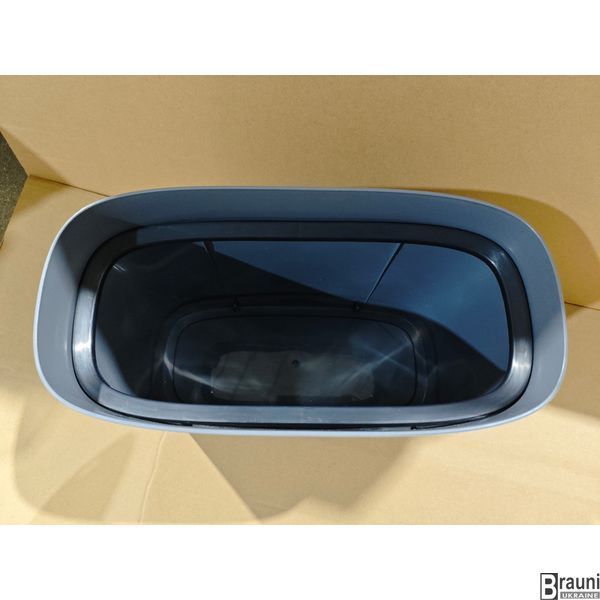 Ведро для мусора сенсорное овальное Flat-TC0109 Graphite 9 л, графит MI7075 фото