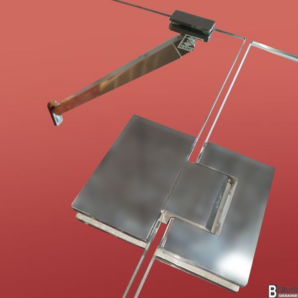 Бічна стінка для кабіни Koer SR SW04-90x200-TR-01 прозоре скло Easy Clean 10мм, хром (KR5390) KR5390 фото