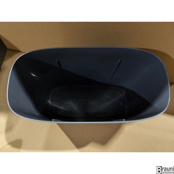 Ведро для мусора сенсорное овальное Flat-TC0109 Graphite 9 л, графит MI7075 фото
