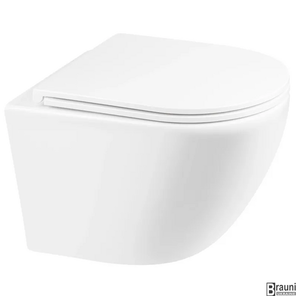 Унітаз підвісний Mixxus Premium Ellipse-0301-R 495x365x365mm, система змиву Rimless (MP6460) MP6460 фото