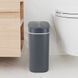 Ведро для мусора сенсорное овальное Flat-TC0109 Graphite 9 л, графит MI7075 фото 30