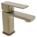 Смеситель для умывальника (раковины) Kubus 001 BRUSHED GOLD матовое золото HB9622 фото 8