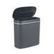 Ведро для мусора сенсорное овальное Flat-TC0109 Graphite 9 л, графит MI7075 фото 19