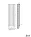 Вертикальний дизайнерський радіатор опалення TM ARTTIDESIGN Livorno 7/1800 чорний матовий 5532 фото 3
