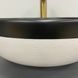 Умивальник (раковина) VBI ORMELA BLACK WHITE MATT накладний VBI-016900 фото 4
