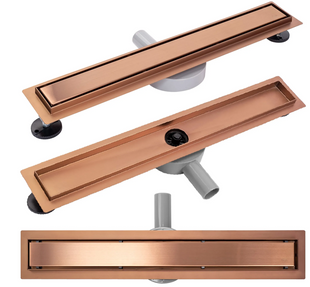 Трап для душу REA PURE NEO BRUSHED COPPER 70 см. REA-G8021 фото