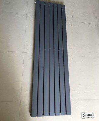 Вертикальный дизайнерский радиатор отопления TM ARTTIDESIGN Livorno 7/1800 серый матовый 5533 фото