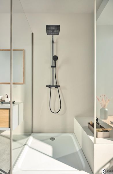 Душевая колонна с термостатом для настенного монтажа Grohe Tempesta System 250 Cube (266892431) 266892431 фото