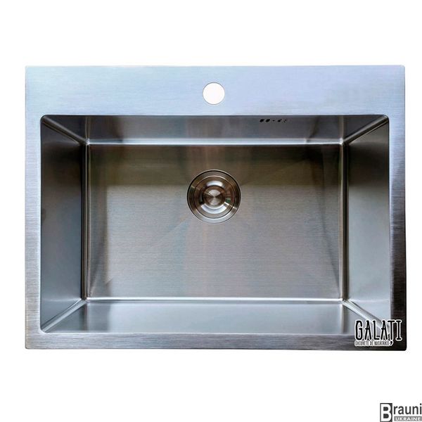 Кухонна мийка Arta U-600 нержавіюча сталь, 65*45 см RO43421 фото