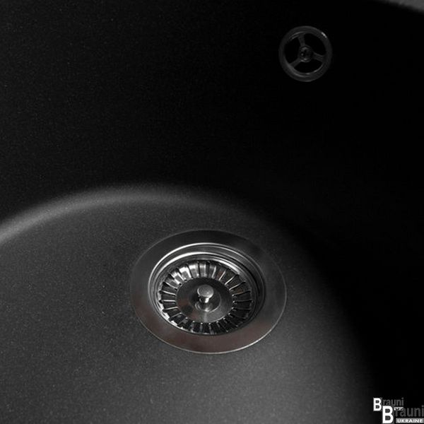 Кухонна мийка Tuluza MK913001 чорна, 53*49 см 0000045 фото