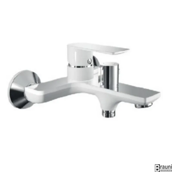 Змішувач для ванни HAIBA ALEX 009 EURO WHITE-CHROME (HB9568) HB9568 фото