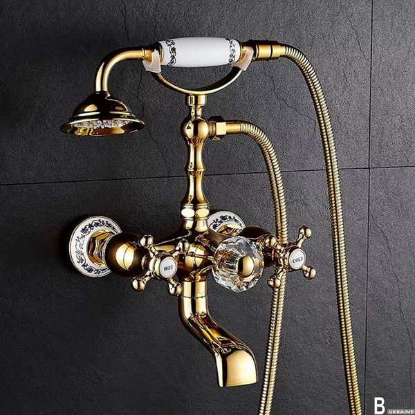 Смеситель для ванны золотой Deco-2 Gold 1804 фото