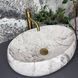 Умывальник (раковина) овальный 46х33 VENETO STONE GLOSSY накладной VBI-012814 фото 3