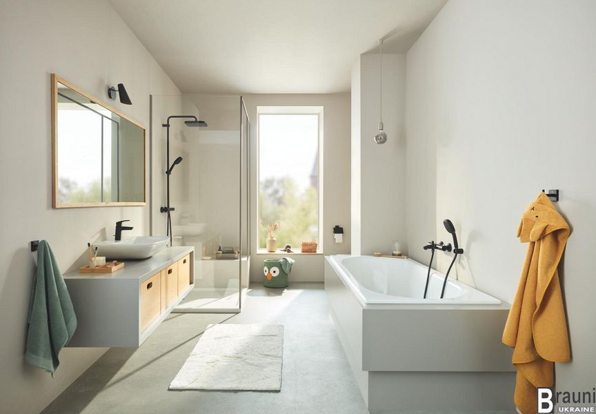 Душевая колонна с термостатом для настенного монтажа Grohe Tempesta System 250 Cube (266892431) 266892431 фото
