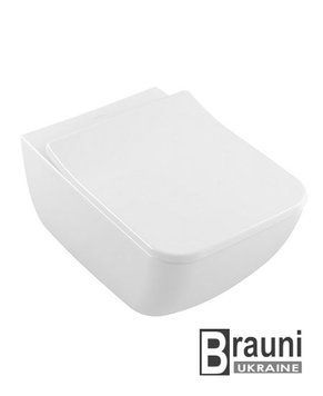 VERITY LINE унитаз без ободка, 37,5*56см, подвесной + AQUAREDUCT&reg;(3/4,5 л), SupraFix 2.0, белый альпин 4953 фото