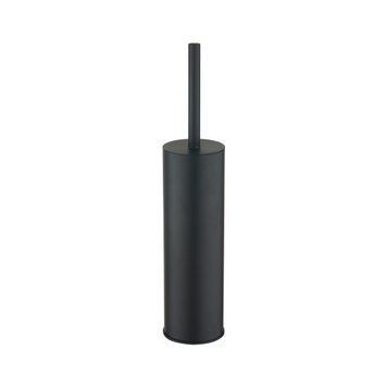 Йоржик для унітазу підлоговий VBI ROUND M BLACK VBI-040420BL фото