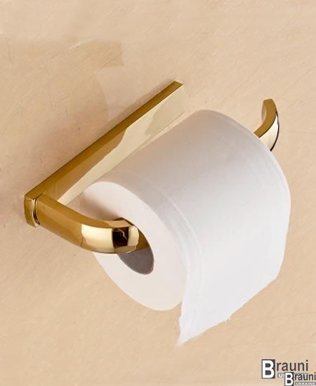 Тримач туалетного паперу Line 605G золото 2420 фото