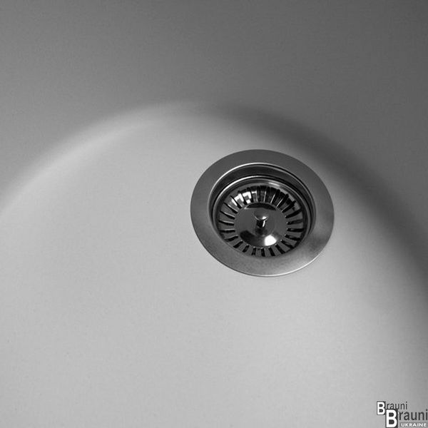 Кухонна мийка Tuluza MK913002 біла, 53*49 см 0000050 фото