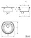 Кухонна мийка Tuluza MK913002 біла, 53*49 см 0000050 фото 8