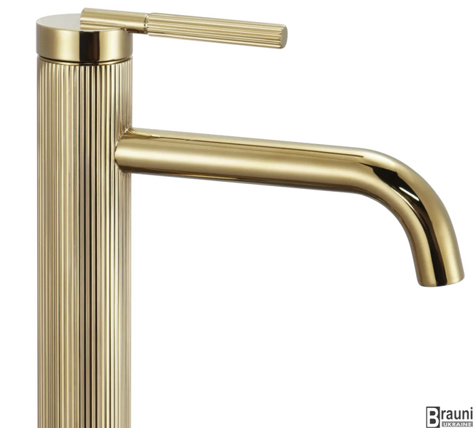 Смеситель для раковины (умывальника) REA ARGON GOLD высокий REA-B7803 фото