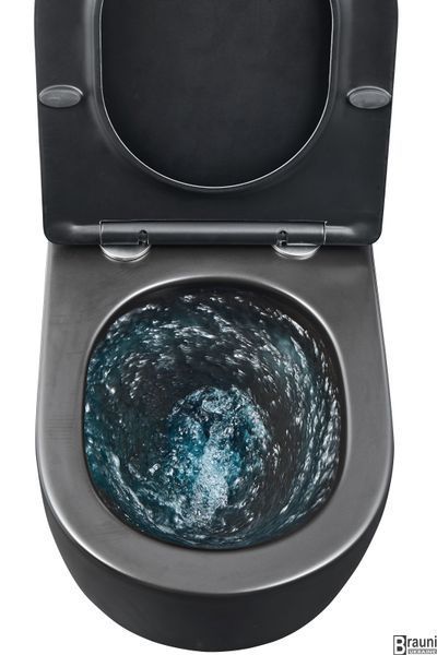 Підвісний унітаз Mixxus Premium BEVEL-0301-T3 BLACK 515х355х365mm, система змиву TORNADO 3.0 (MP659) MP6595 фото
