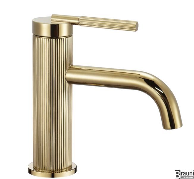 Смеситель для раковины (умывальника) REA ARGON GOLD низкий REA-B7800 фото