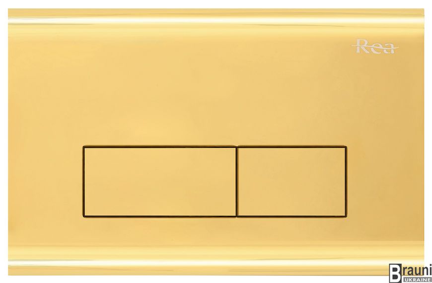 Інсталяція REA із золотою кнопкою H LIGHT GOLD REA-E9863 фото
