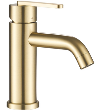 Смеситель для раковины (умывальника) REA ONTARIO BRUSHED GOLD низкий REA-B5505 фото