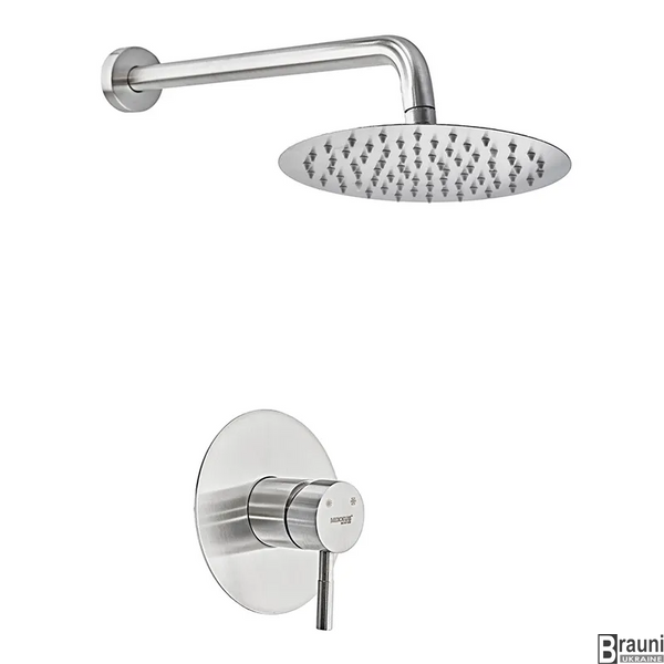 Душевая система Mixxus SUS-003 Inner скрытого монтажа, нержавейка MI6015 фото