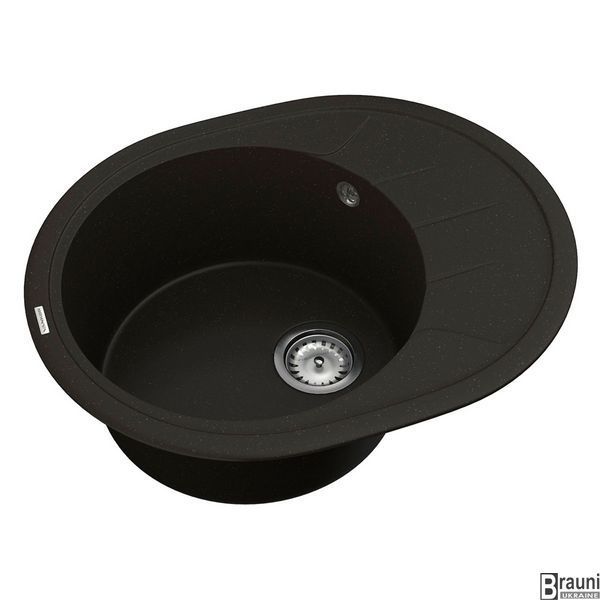 Кухонна мийка 60х49 VANKOR Sity SMO 02.61 Black чорна SMO 02.61 Black фото