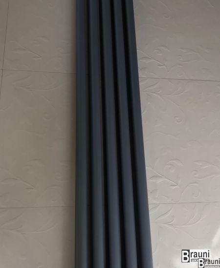 Вертикальный дизайнерский радиатор отопления TM ARTTIDESIGN Matera || 5/1500 серый 5541 фото