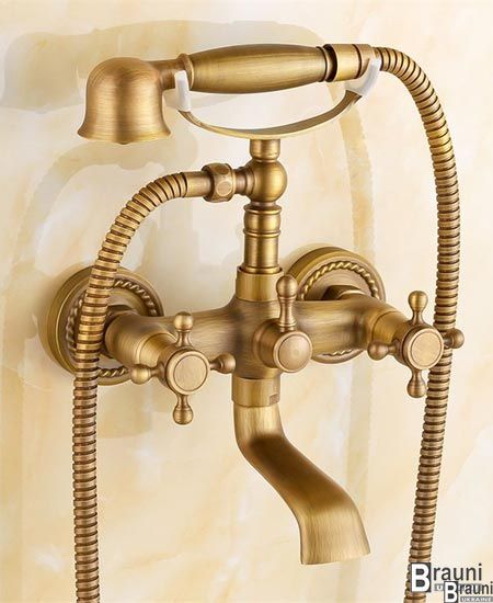 Набір змішувачів для ванни і раковини( умивальника) Deco-2 + 065 бронза 4673 фото