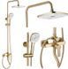 Душова колона REA ARGUS BRUSHED GOLD золотий матовий з виливом REA-P7841 фото 1