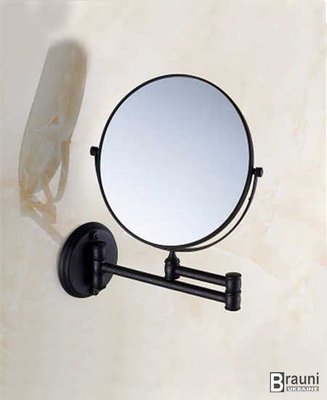 Зеркало косметическое настенное Deco Black черное 2012 фото