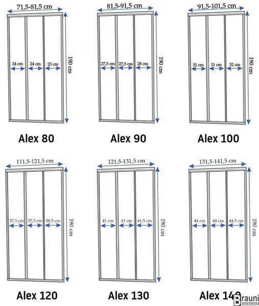Душові двері REA ALEX 80 REA-K0287 фото