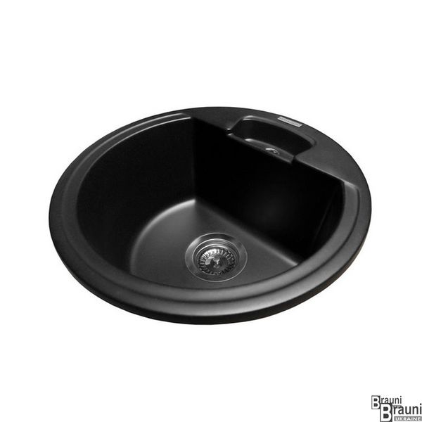 Кухонна мийка Valencia KM913006 чорна, 45 см 0000051 фото