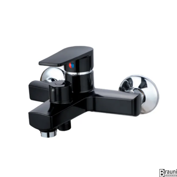 Змішувач для ванни Plamix Oscar-009 Euro Black (без шланга та лійки) (PM0642) PM0642 фото