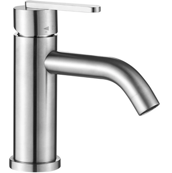 Смеситель для раковины (умывальника) REA ONTARIO NIKIEL BRUSHED низкий REA-B5506 фото