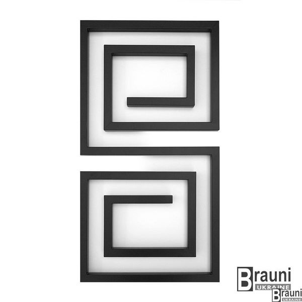 Полотенцесушитель Genesis-Aqua Labyrinth 50х100 см черный 4130 фото