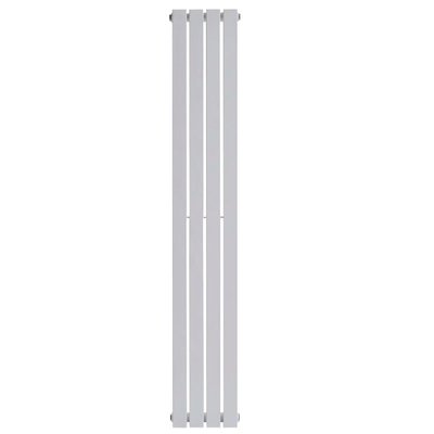 Вертикальный радиатор дизайнерский узкий белый