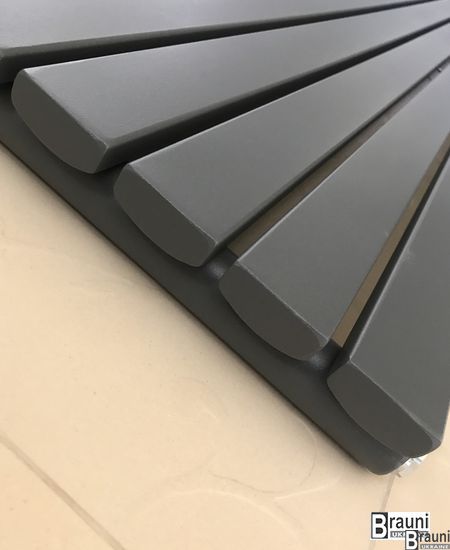 Вертикальный дизайнерский радиатор отопления TM ARTTIDESIGN Terni 6/1500 серый 5545 фото